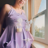 Journey Hands Free Pumping Lounge Dress (Lavender)