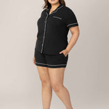 Clea Bamboo Short Sleeve Pajama Set | Black Milk & Baby