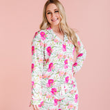 Pink Peony Women’s Short Pajamas | Milk & Baby