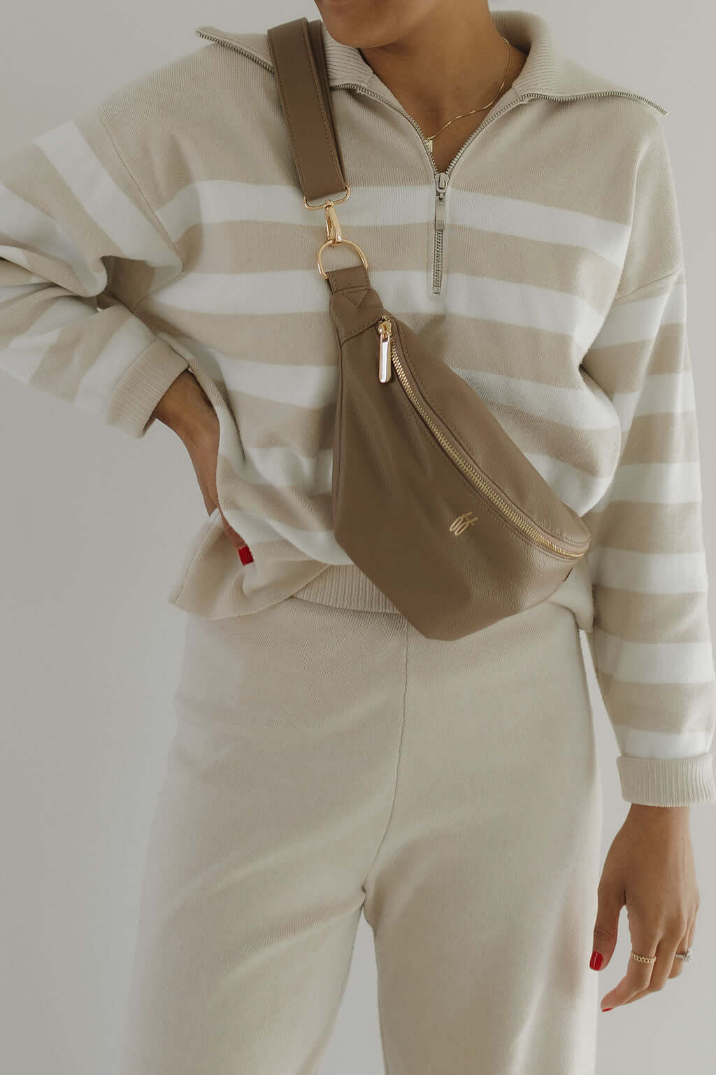 ff Belt Bag | Taupe | Milk & Baby