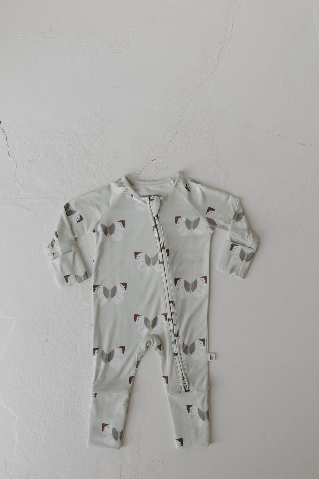 Butterflies | Bamboo Zip Pajamas | Milk & Baby