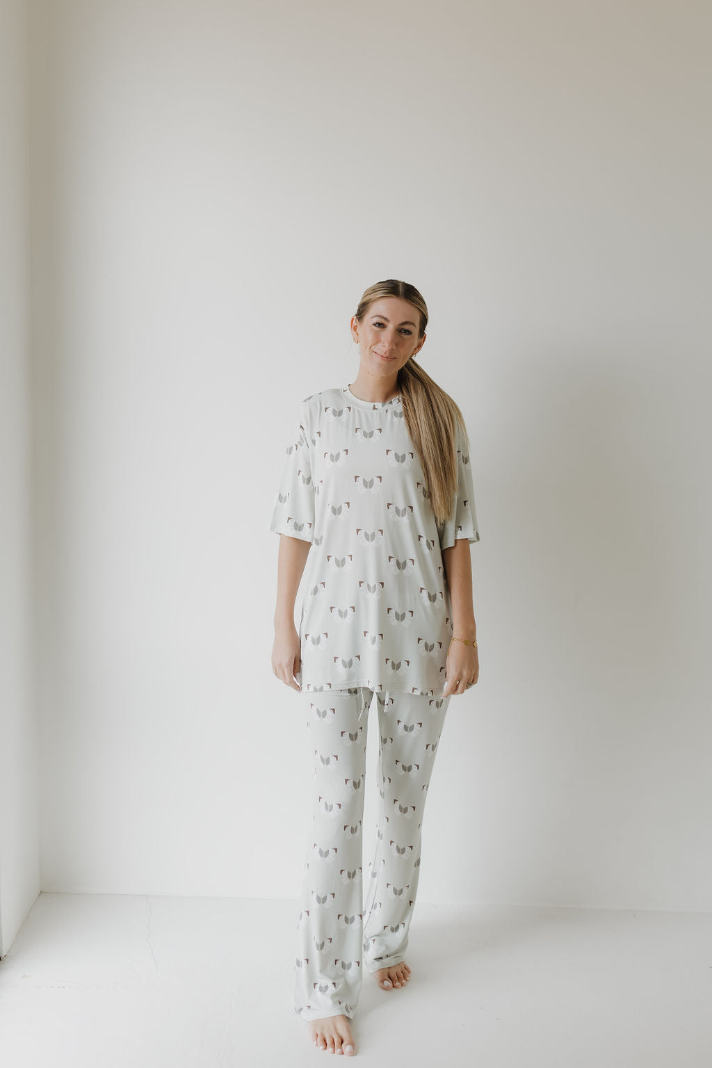 Butterflies | Short Sleeve Women's Bamboo Pajamas | Milk & Baby