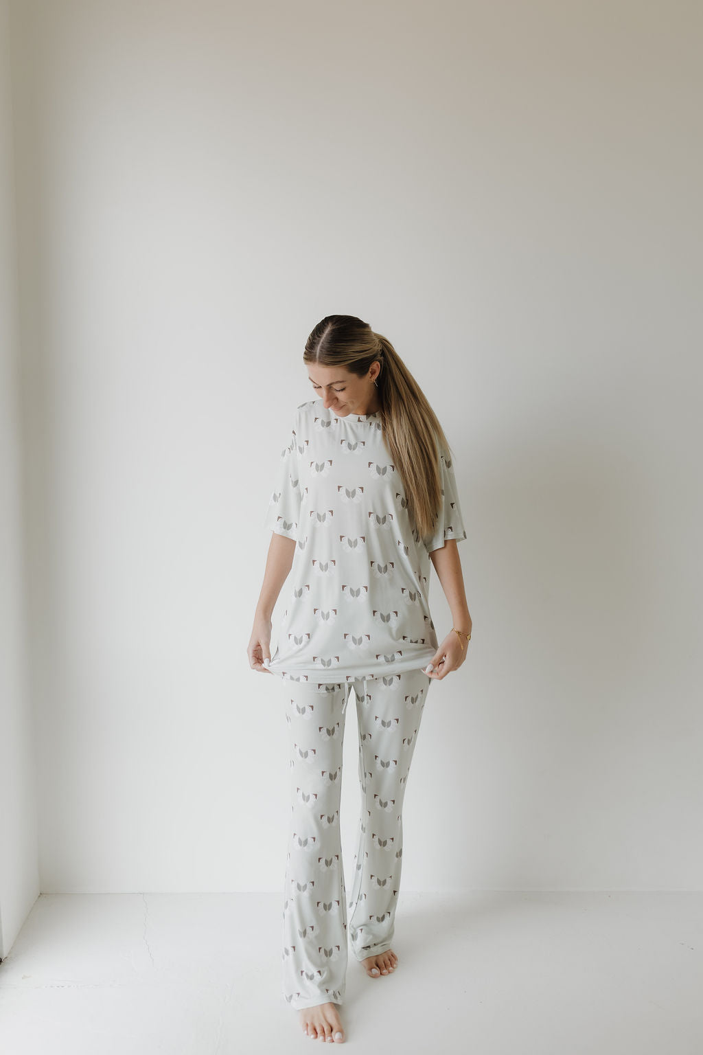 Butterflies | Short Sleeve Women's Bamboo Pajamas | Milk & Baby