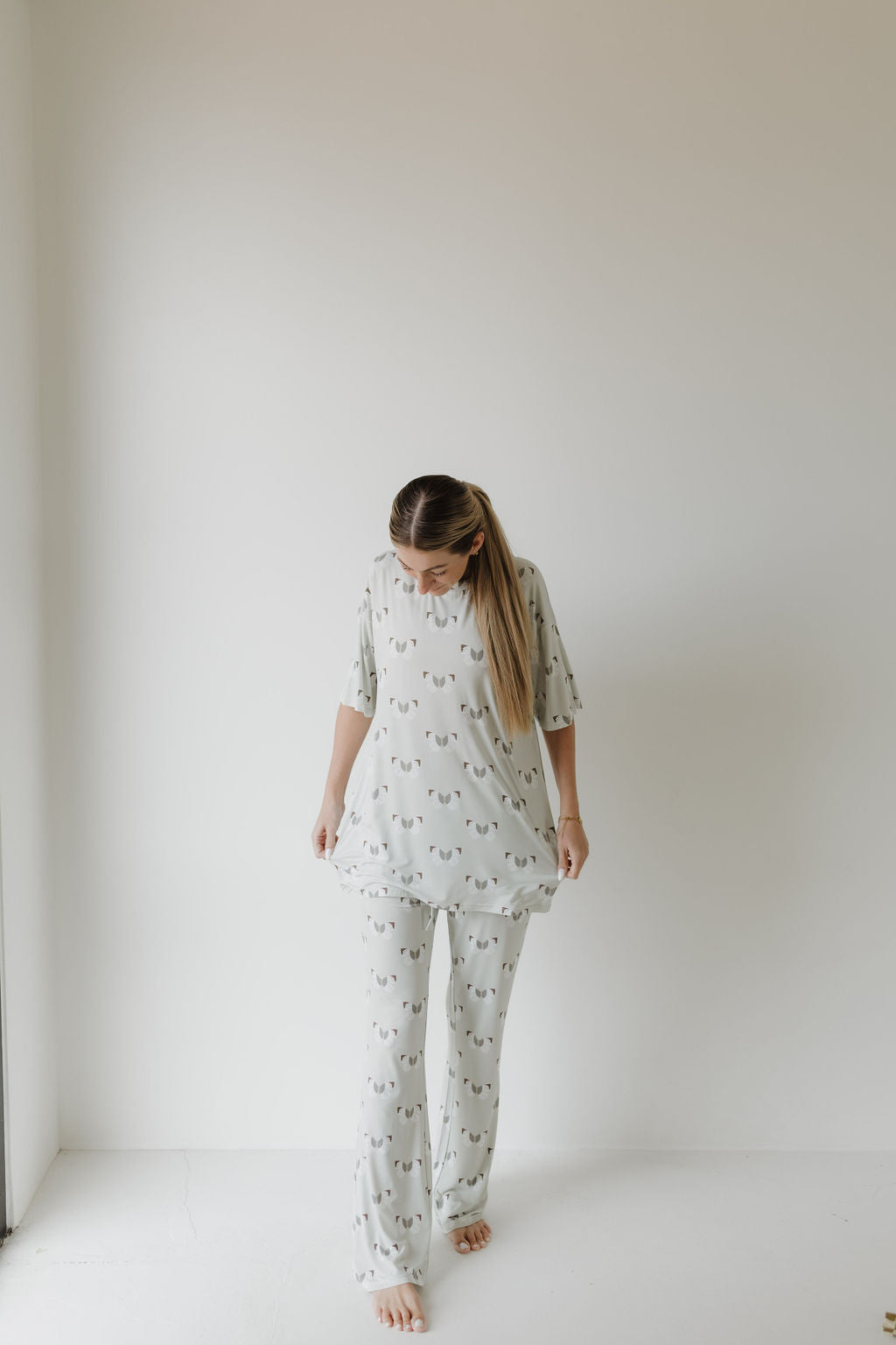 Butterflies | Short Sleeve Women's Bamboo Pajamas | Milk & Baby