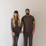 Charcoal Arm Day | Women's Bamboo Pajama | Milk & Baby