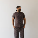 Charcoal Arm Day | Bamboo Men's Short Sleeve Pajama | Milk & Baby