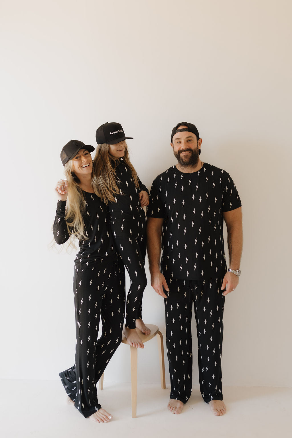 Midnight Lightning Bolt | Women's Bamboo Pajama | Milk & Baby