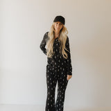 Midnight Lightning Bolt | Women's Bamboo Pajama | Milk & Baby