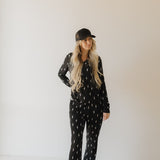 Midnight Lightning Bolt | Women's Bamboo Pajama | Milk & Baby