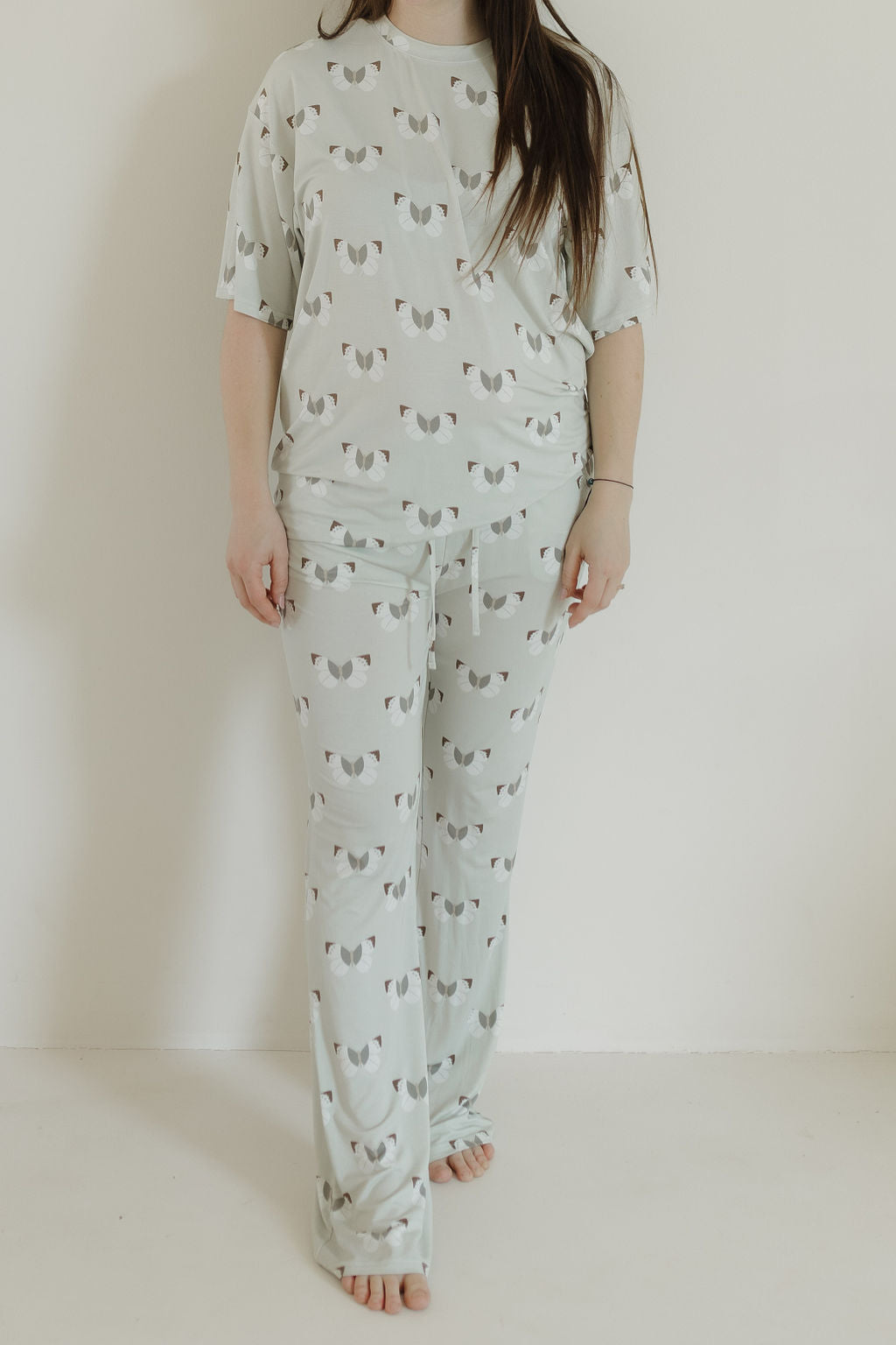 Butterflies | Short Sleeve Women's Bamboo Pajamas | Milk & Baby