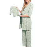 Sage Doodle Analise 5-Piece PJ & Baby Set | Milk & Baby