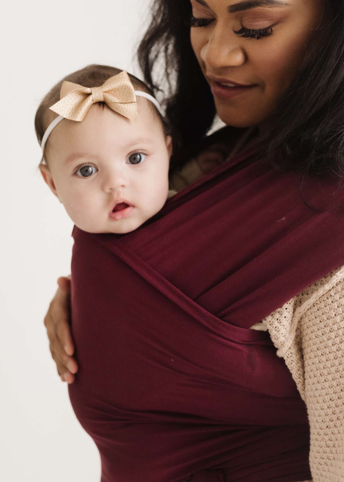 Tuck and Bundle Baby Wrap | Merlot Milk & Baby