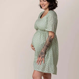 Dahlia Eyelet Maternity & Nursing Dress | Milk & Baby