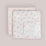 Cherry Cute by Doodle By Meg | Swaddle Blanket Set | Swaddle Blanket Set | Milk & Baby