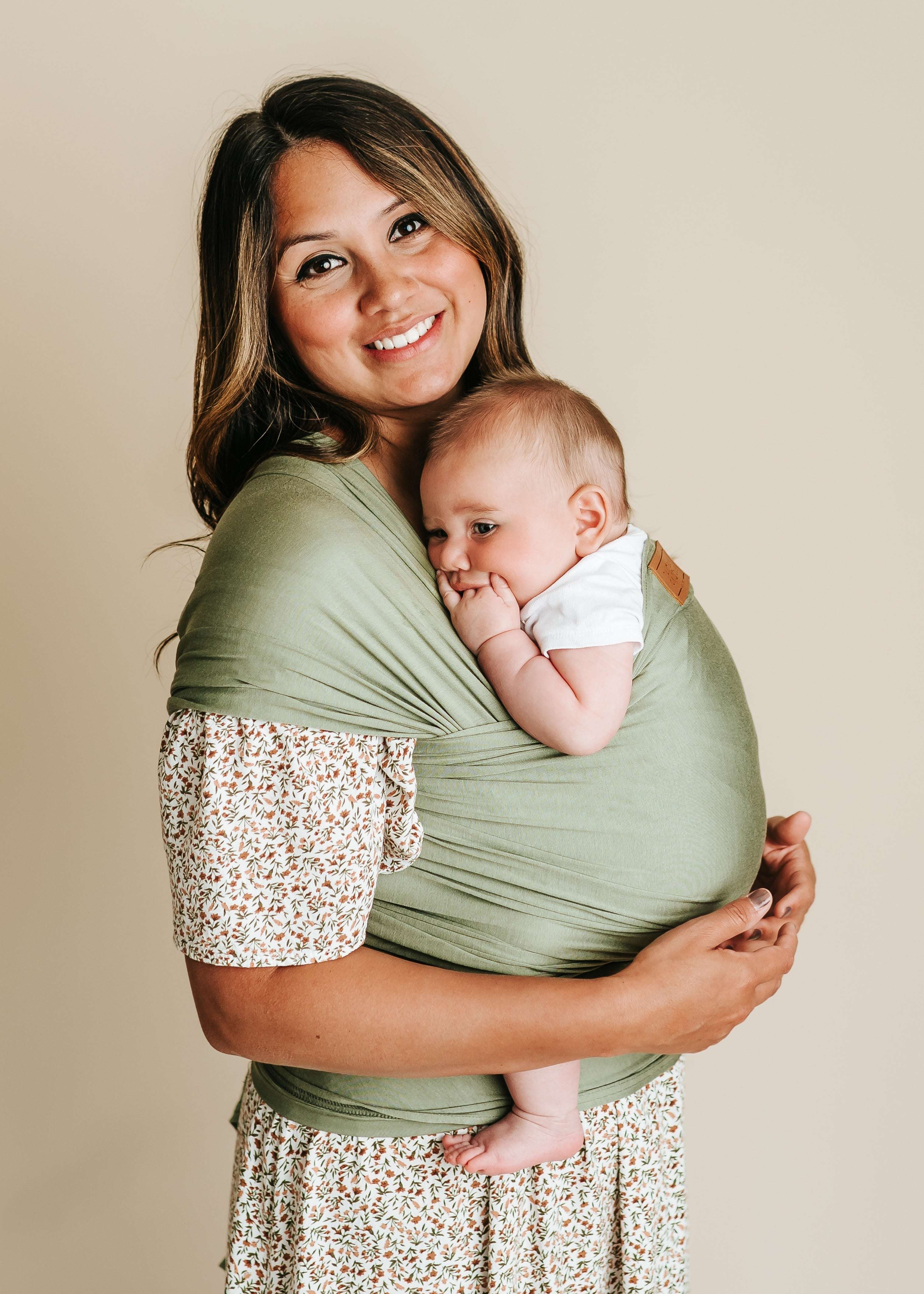 Tuck and Bundle Baby Wrap | Limited Edition Olive Green Milk & Baby