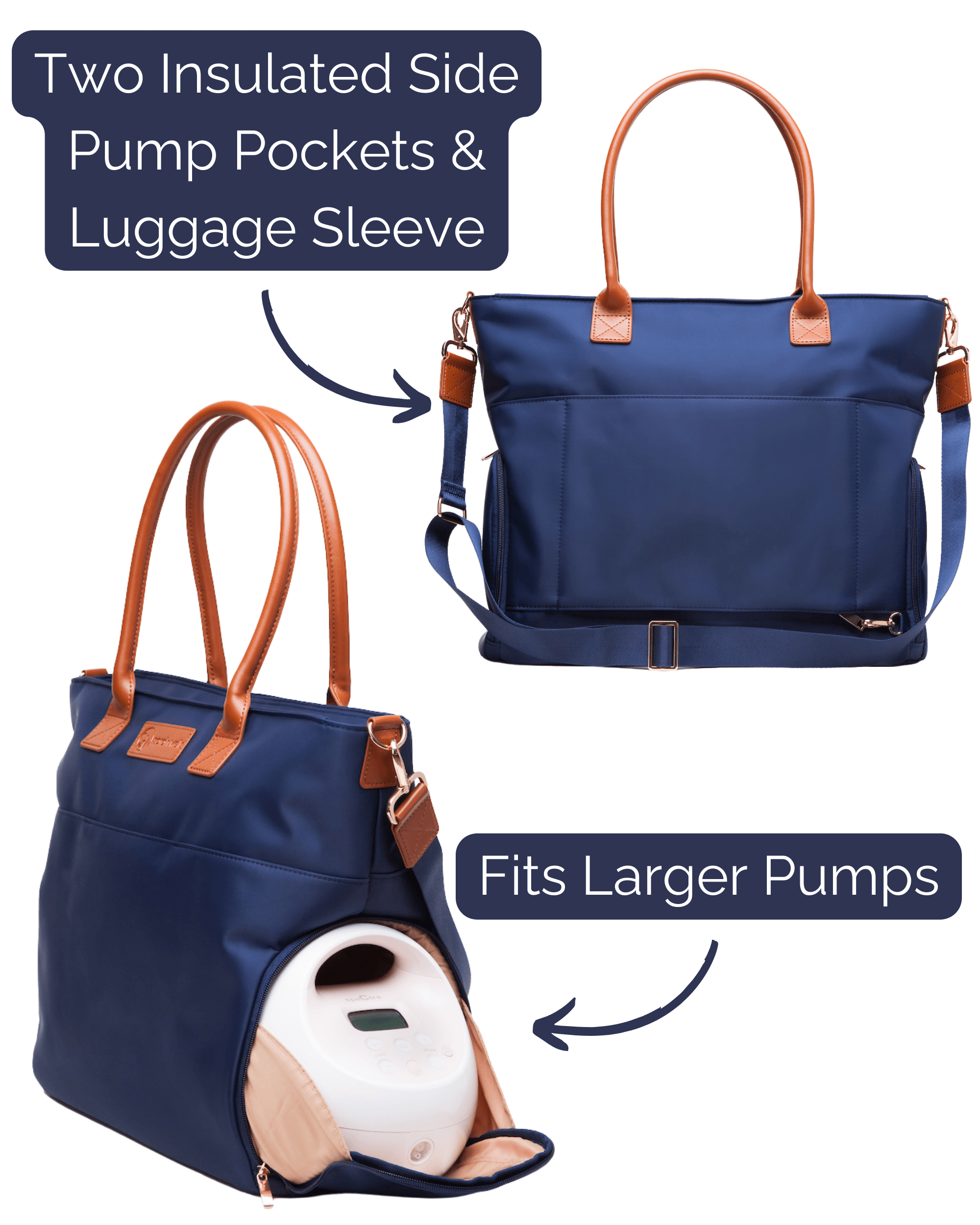 Abby Breast Pump Tote | Milk & Baby