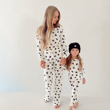 Women's Bamboo Pajamas | Black & White Yin Yang