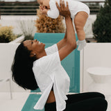 Everywhere Nursing & Maternity V-Neck Tee | White | Milk & Baby