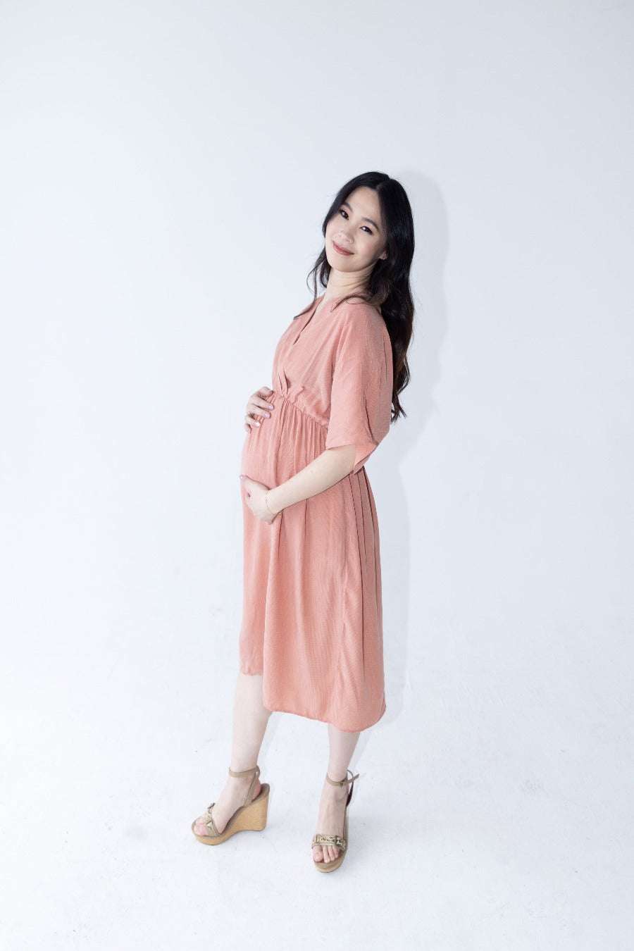 The Irene Nursing Dress Milk & Baby