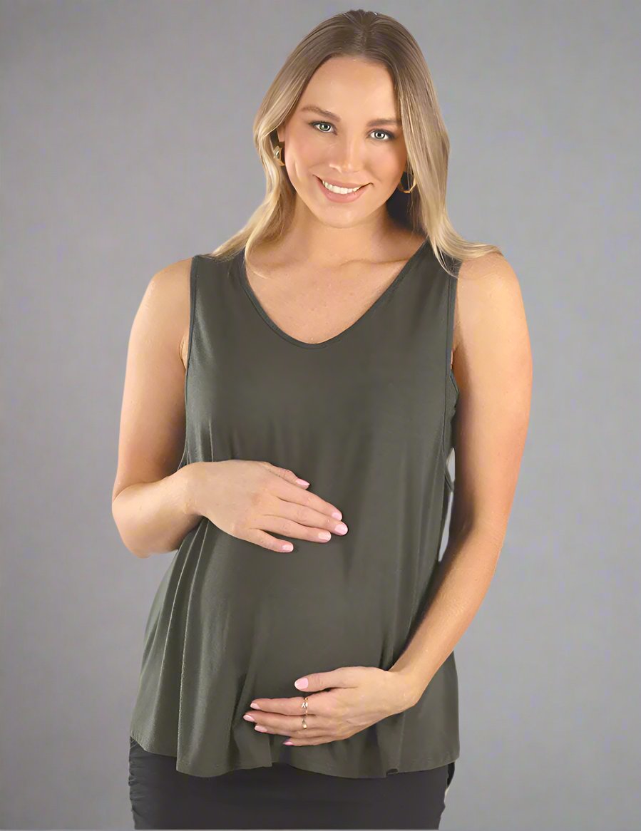 Maternity & Nursing Swing Tank | Olive Milk & Baby