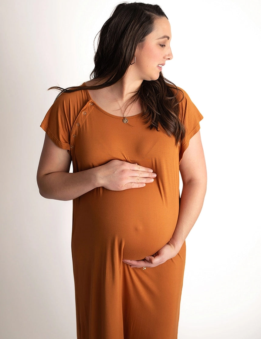 Saddle Labor & Delivery Gown | Milk & Baby