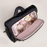 Satchel Diaper Bag - Black | Milk & Baby