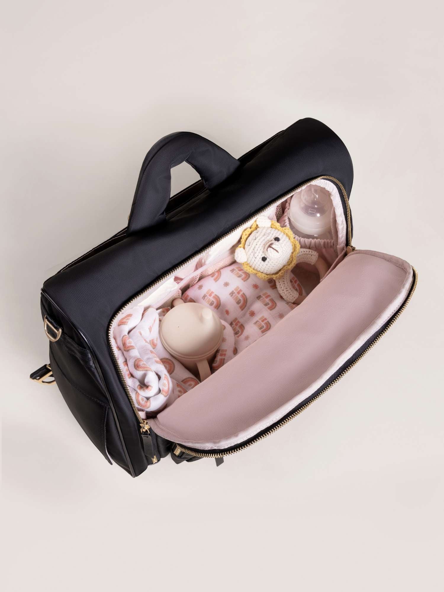 Satchel Diaper Bag | Black Milk & Baby