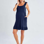 Grace Labor & Nursing Nightgown | Navy Milk & Baby