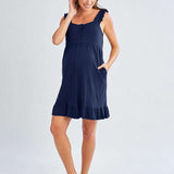 Grace Labor & Nursing Nightgown | Navy Milk & Baby