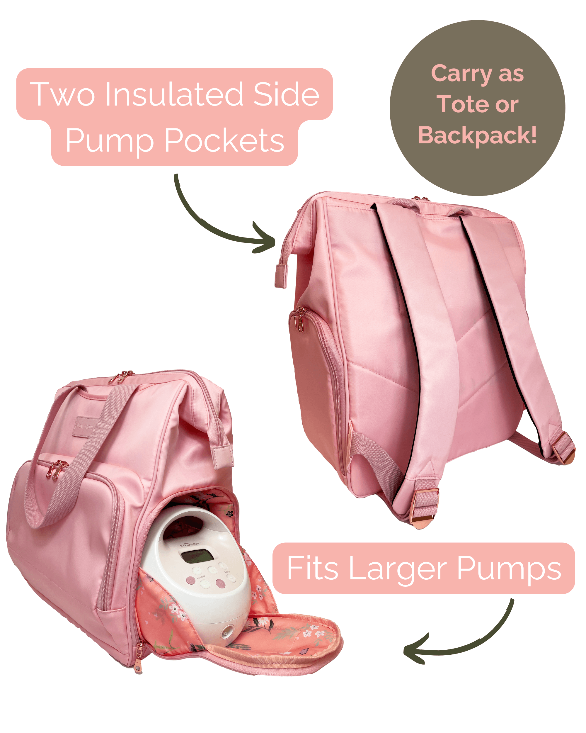 Norah Breast Pump Backpack | Milk & Baby