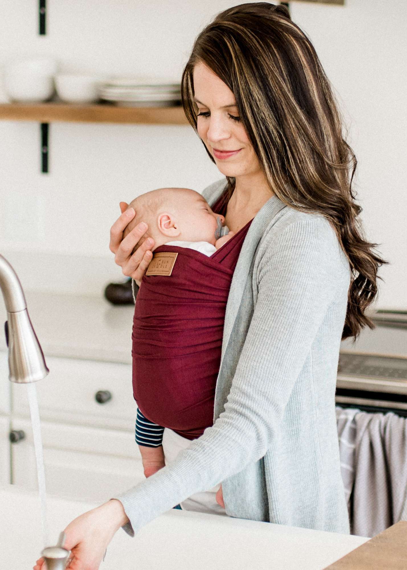 Tuck and Bundle Baby Wrap | Merlot Milk & Baby