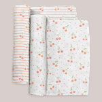 Swaddle Blanket Set | Cherry Cute by Doodle By Meg Milk & Baby