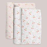 Swaddle Blanket Set | Cherry Cute by Doodle By Meg Milk & Baby