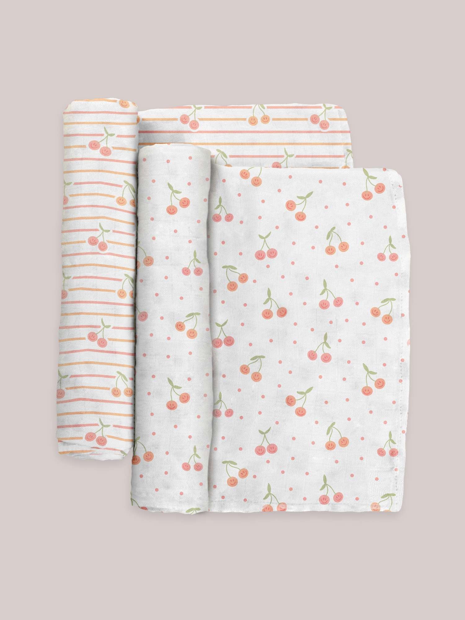 Swaddle Blanket Set | Cherry Cute by Doodle By Meg Milk & Baby