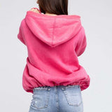 Stitch Detailed Hoodie | Nursing Friendly Milk & Baby