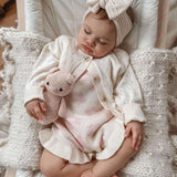 Luna + Luca Floral Frills Romper Milk & Baby