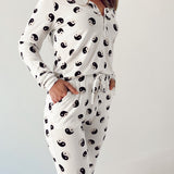 Women's Bamboo Pajamas | Black & White Yin Yang