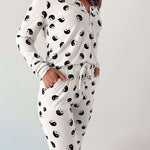 Black & White Yin Yang | Women's Bamboo Pajamas Milk & Baby