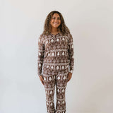 Forever Fair Isle | Women's Bamboo Pajamas Milk & Baby