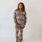 Forever Fair Isle | Women's Bamboo Pajamas Milk & Baby