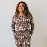 Forever Fair Isle | Women's Bamboo Pajamas Milk & Baby