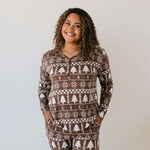 Forever Fair Isle | Women's Bamboo Pajamas Milk & Baby