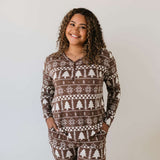 Forever Fair Isle | Women's Bamboo Pajamas Milk & Baby