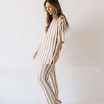 Kal Stripe | Nursing Friendly Pajamas Milk & Baby