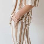 Kal Stripe | Nursing Friendly Pajamas Milk & Baby