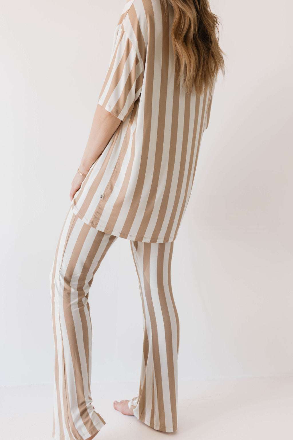 Kal Stripe | Nursing Friendly Pajamas Milk & Baby