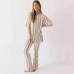 Kal Stripe | Nursing Friendly Pajamas Milk & Baby