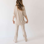 Kal Stripe | Nursing Friendly Pajamas Milk & Baby