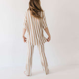 Kal Stripe | Nursing Friendly Pajamas Milk & Baby