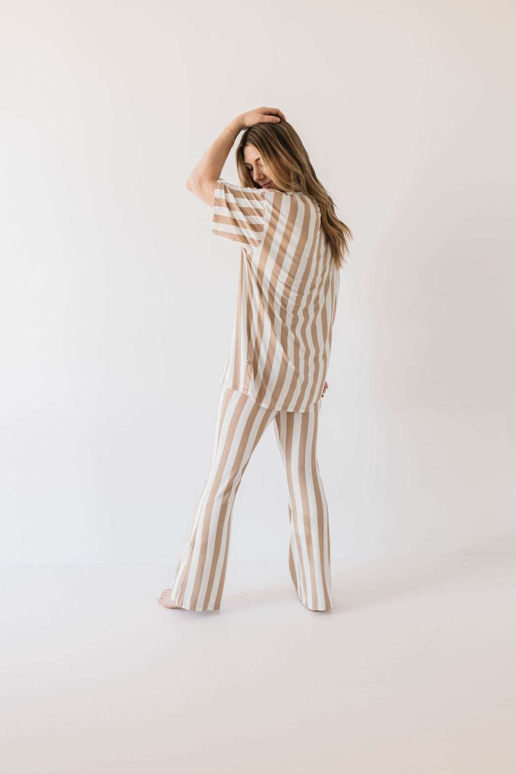 Kal Stripe | Nursing Friendly Pajamas Milk & Baby